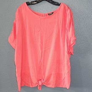 Buffalo David Bitton Ladies' Tie Front Top Blouse/ XXL